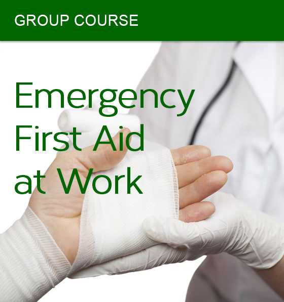 group emergency first aid at work course